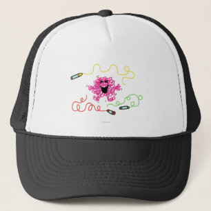 Mr. Messy Playing With Crayons Trucker Hat