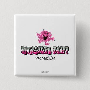 Mr. Messy Says Clean Up 15 Cm Square Badge