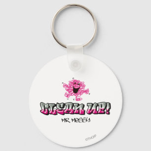 Mr. Messy Says Clean Up Key Ring