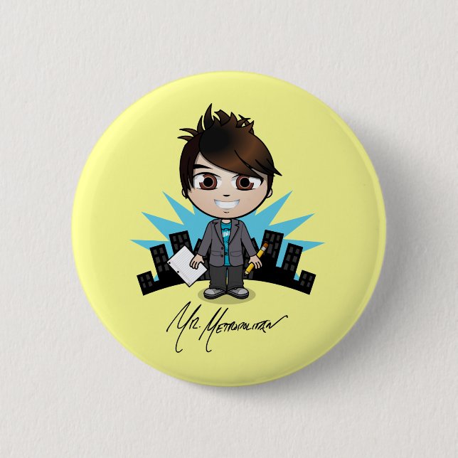"Mr. Metropolitan" Button (Front)