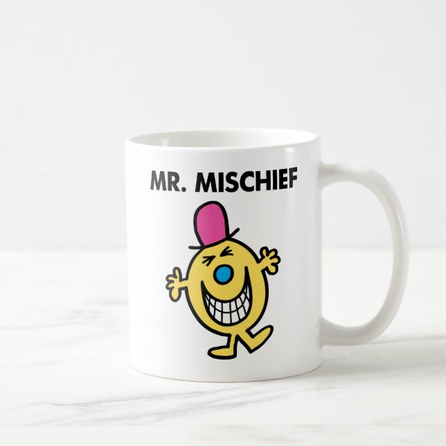 Mr. Mischief | Smiling Gleefully Coffee Mug (Right)