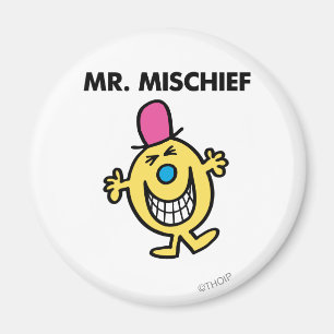 Mr. Mischief Smiling Gleefully Magnet