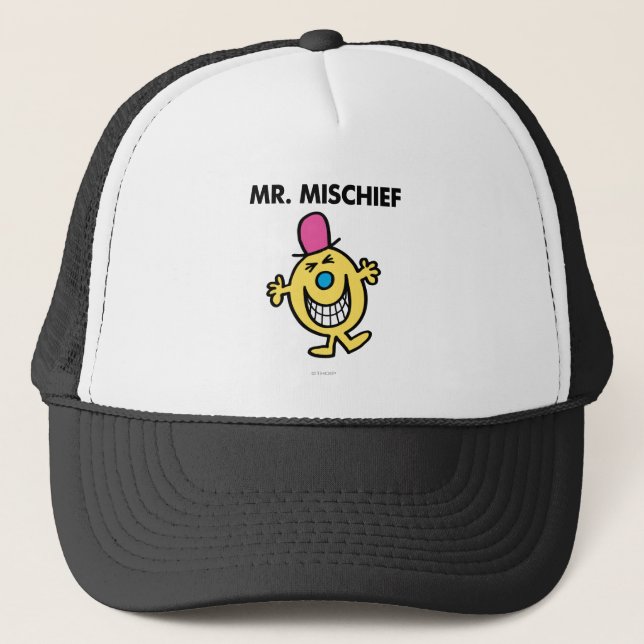 Mr. Mischief | Smiling Gleefully Trucker Hat (Front)