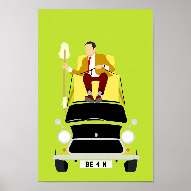 Mr. Mister Bean classic Mini car Poster (Front)