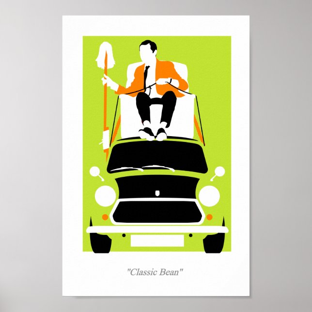 Mr. Mister Bean classic Mini car Poster (Front)