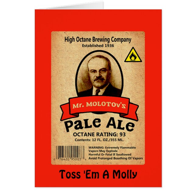 Mr. Molotov's Pale Ale Label (Front)