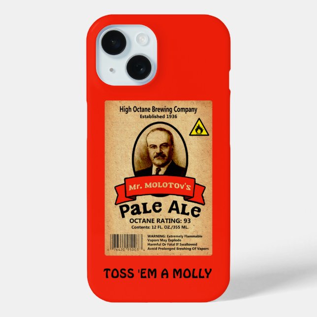 Mr. Molotov's Pale Ale Label Case-Mate iPhone Case (Back)