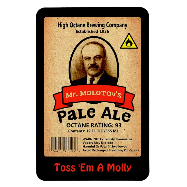 Mr. Molotov's Pale Ale Label Magnet (Vertical)
