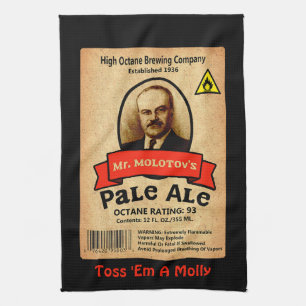 Mr. Molotov's Pale Ale Label Tea Towel