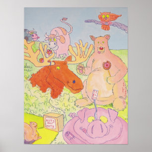 Mr Moose and Friends (part 1 of a triptych) Poster