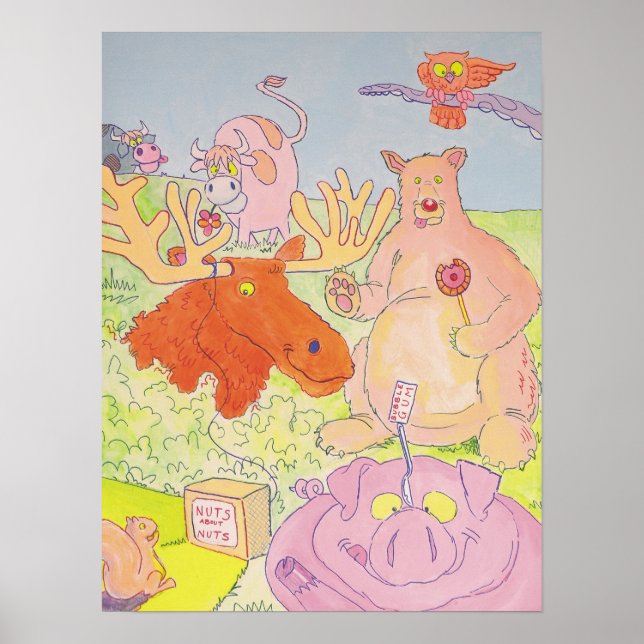 Mr Moose and Friends (part 1 of a triptych) Poster (Front)