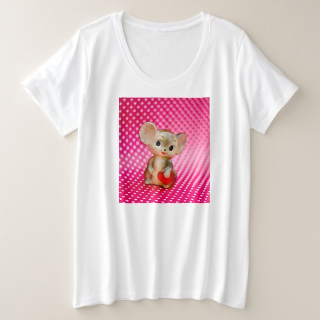 Mr. Mouse Plus Size T-Shirt (Design Front)