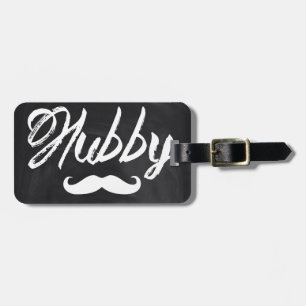 Mr Moustache Groom Honeymoon hubby Luggage Tag