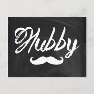 Mr Moustache Groom Honeymoon hubby Postcard