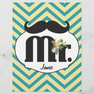 Mr. Moustache Hipster Pattern