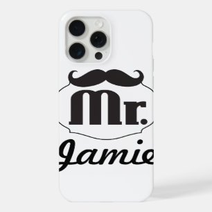 Mr. Moustache Retro Vintage Hipster Gifts iPhone 15 Pro Max Case