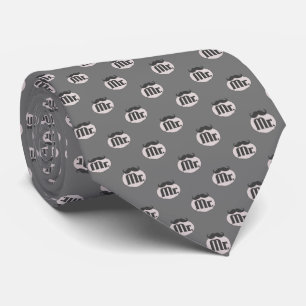 Mr. Moustache Retro Vintage Hipster Gifts Tie