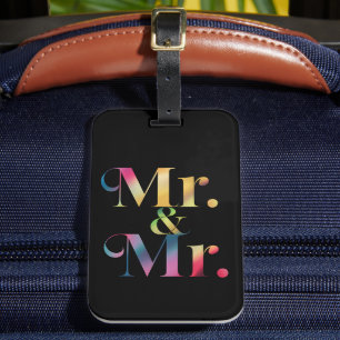 Mr. & Mr. Gay Bachelor Party Gay Marriage  Luggage Tag