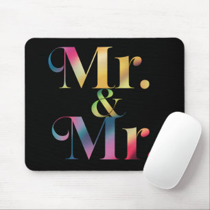 Mr. & Mr. Gay Bachelor Party Gay Marriage Mouse Pad