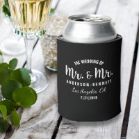 Mr. & Mr. Gay Couple Wedding Favour Custom Colour
