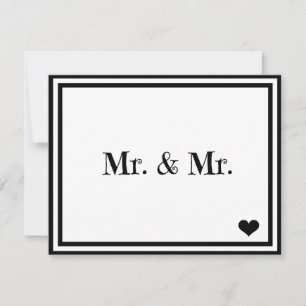 Mr. & Mr. Invitation