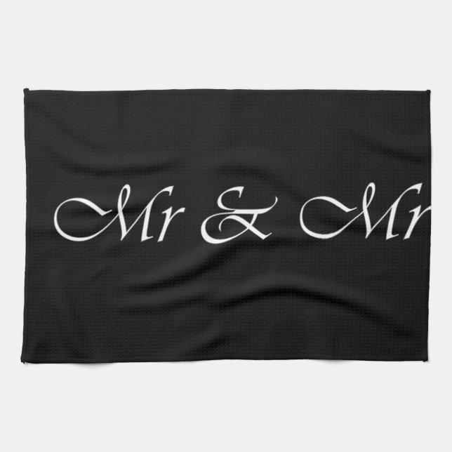 Mr & Mr Tea Towel (Horizontal)