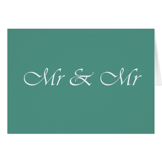 Mr & Mr Typography (Front Horizontal)