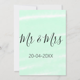 Mr & Mrs add family name date year wedding favor g Invitation