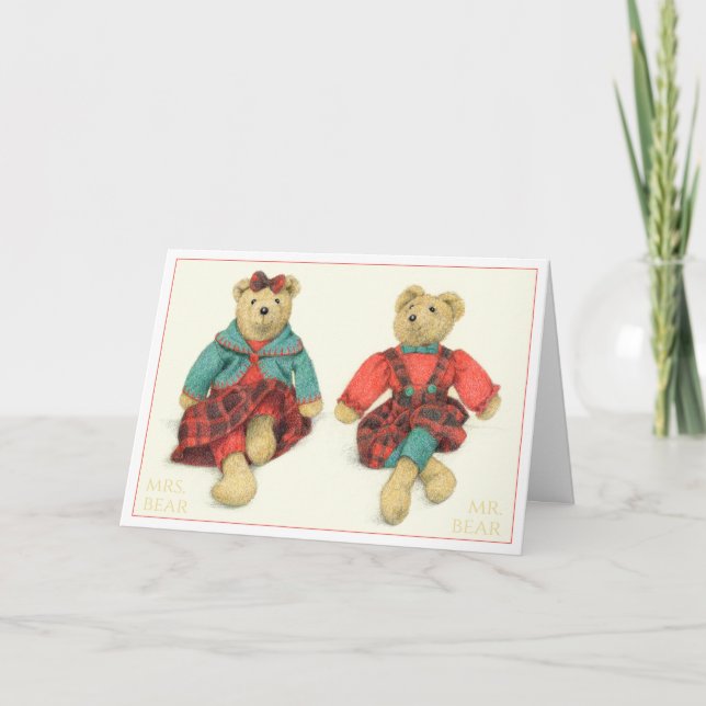 MR. & MRS. BEAR Birthday Card (Front)