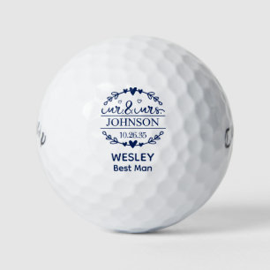 Mr & Mrs Best Man Golf Balls