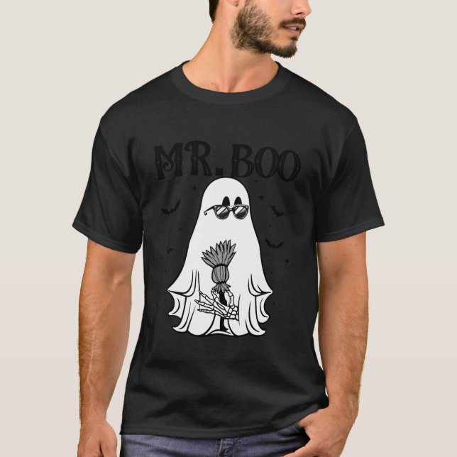 Mr & Mrs Boo Boujee Love Matching Couples Hallowee T-Shirt (Front)