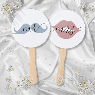 Mr Mrs Bride or Groom Wedding Game Hand Fan