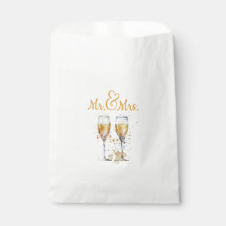 Mr. & Mrs. Champagne Celebration Favour Bags