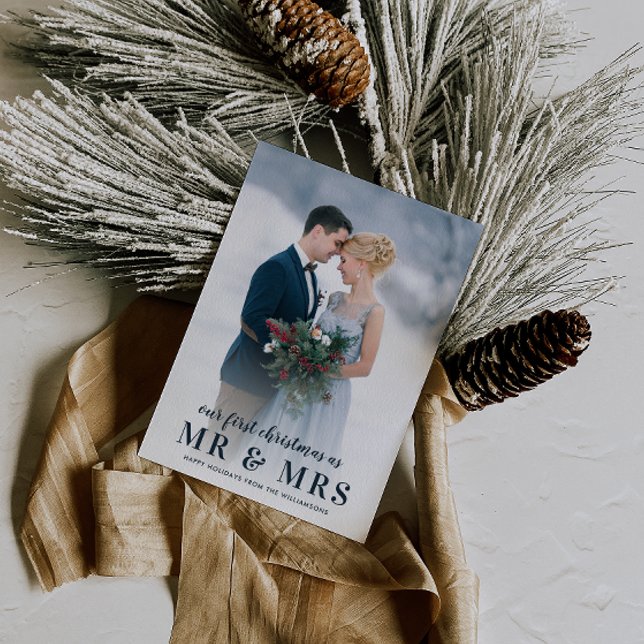 Mr & Mrs | christmas holiday wedding announcement (Creator Uploaded)