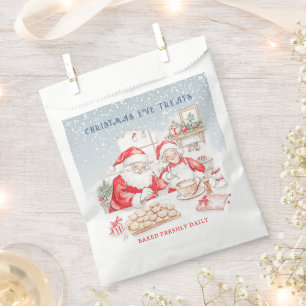 Mr & Mrs Claus Christmas Cookies Favour Bags