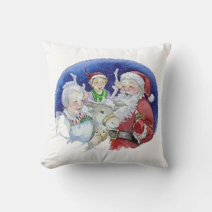 Mr. & Mrs. Claus Throw Pillow