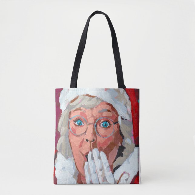 Mr. & Mrs. Claus Tote Bag (Front)