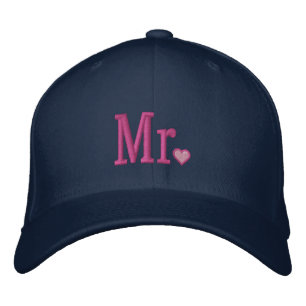 Mr & Mrs Embroidery Embroidered Cap