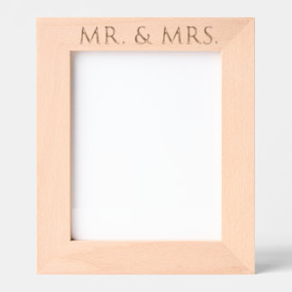 Mr. & Mrs. Etched Frames