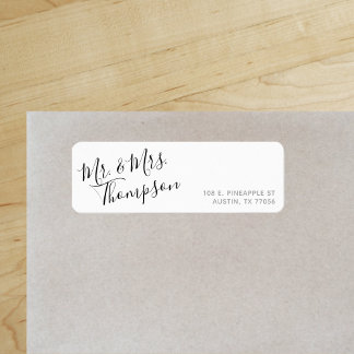 Mr. & Mrs. | Everyday Elegance | Return Address