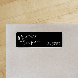 Mr. & Mrs. Everyday Modern Grey Return Address