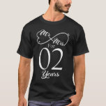 Mr. & Mrs. For 2 Years 1st Wedding Anniversary T-Shirt<br><div class="desc">Great this Wedding Anniversary Matching outfit for married couples,  Men,  Women,  couples,  wife,  husband,  mum and dad as a Valentine Gift or birthday and christmas Gift,  mother's and father's day Gift.</div>