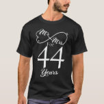 Mr. & Mrs. For 44 Years 44th Wedding Anniversary T-Shirt<br><div class="desc">Great this Wedding Anniversary Matching outfit for married couples,  Men,  Women,  couples,  wife,  husband,  mum and dad as a Valentine Gift or birthday and christmas Gift,  mother's and father's day Gift.</div>