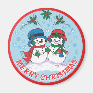 Mr. & Mrs. Frosty The Snowman Magnet