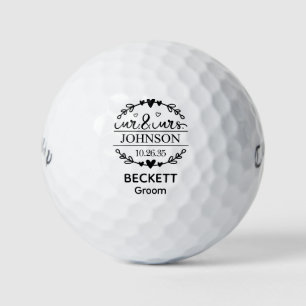 Mr & Mrs Groom Golf Balls