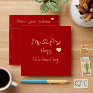 Mr & Mrs Happy Valentine's Day Envelope