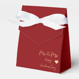 Mr & Mrs Happy Valentine's Day Tent Favour Box