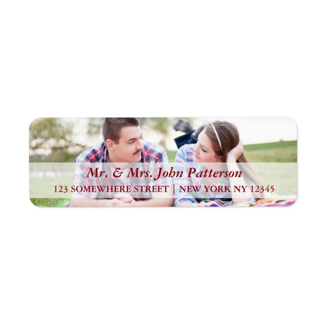 Mr. & Mrs. Holiday Address Label (Front)