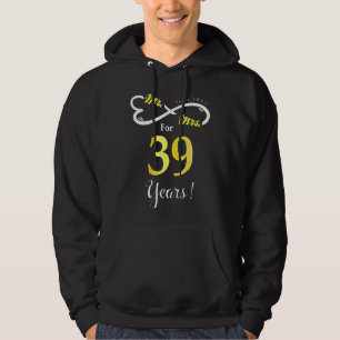 Mr Mrs Infinite Love Married Anniversary 39 Years Hoodie