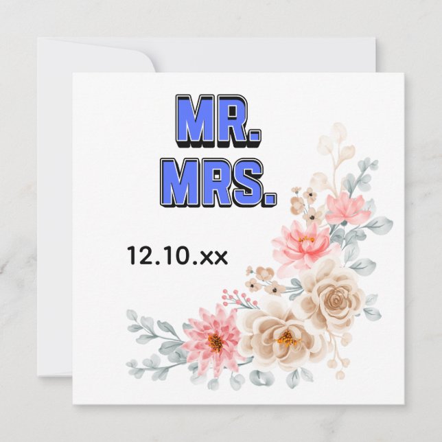 Mr. & Mrs. Invitation (Front)